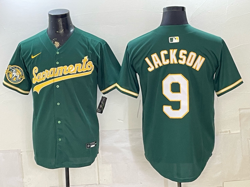 Men Oakland Athletics #9 Jackson green Nike 2026 MLB Jersey 0717001->oakland athletics->MLB Jersey
